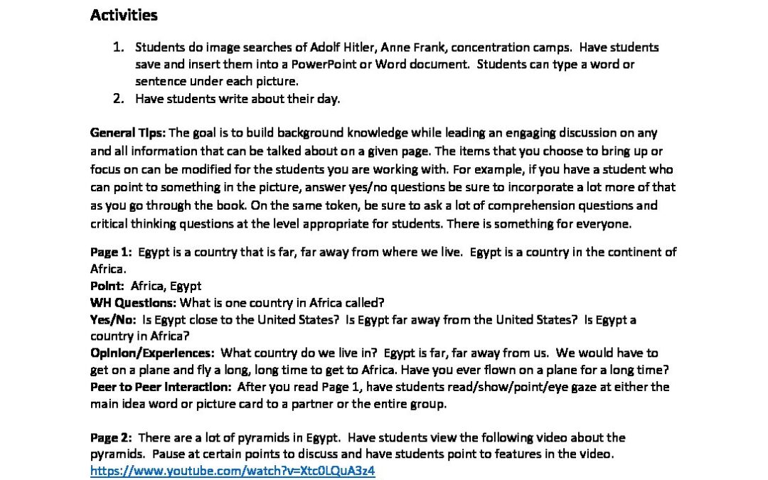 Archeology Teacher Notes