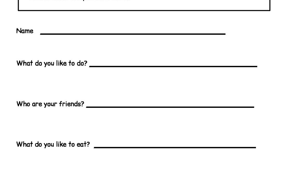 Biography Worksheets