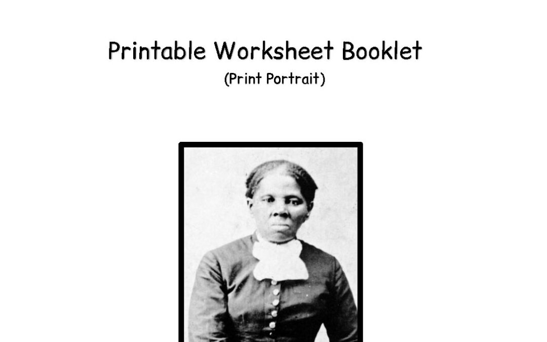 Harriet Tubman Worksheets Portrait
