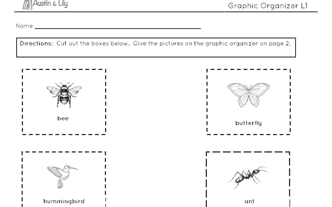 Pollinators Landscape Worksheets
