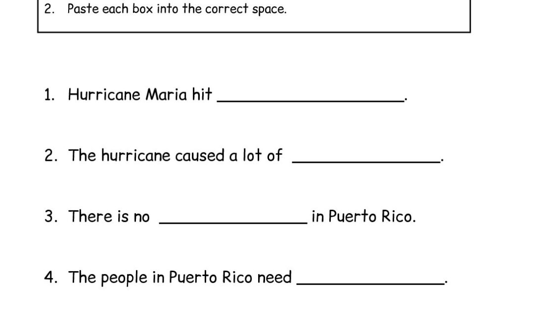 Puerto Rico Worksheets