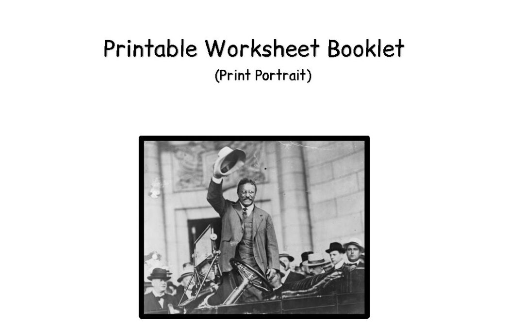 Roosevelt Worksheets Portrait