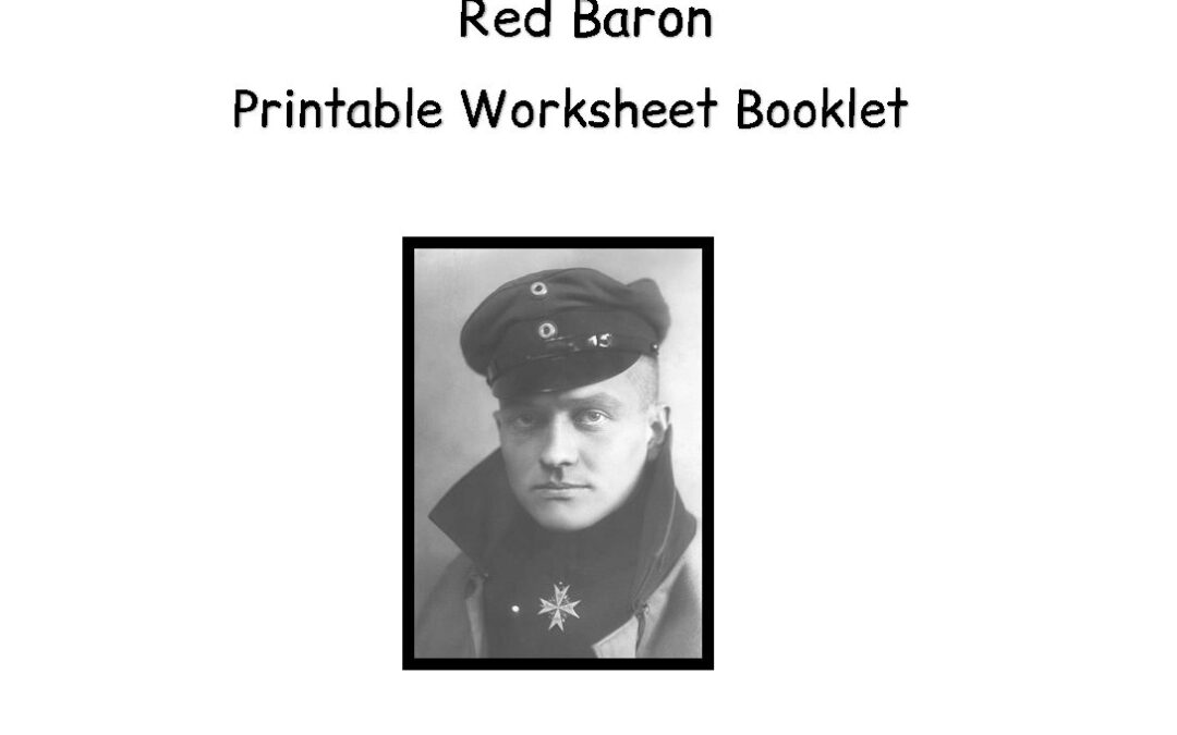 WW 1 Red Baron Worksheets