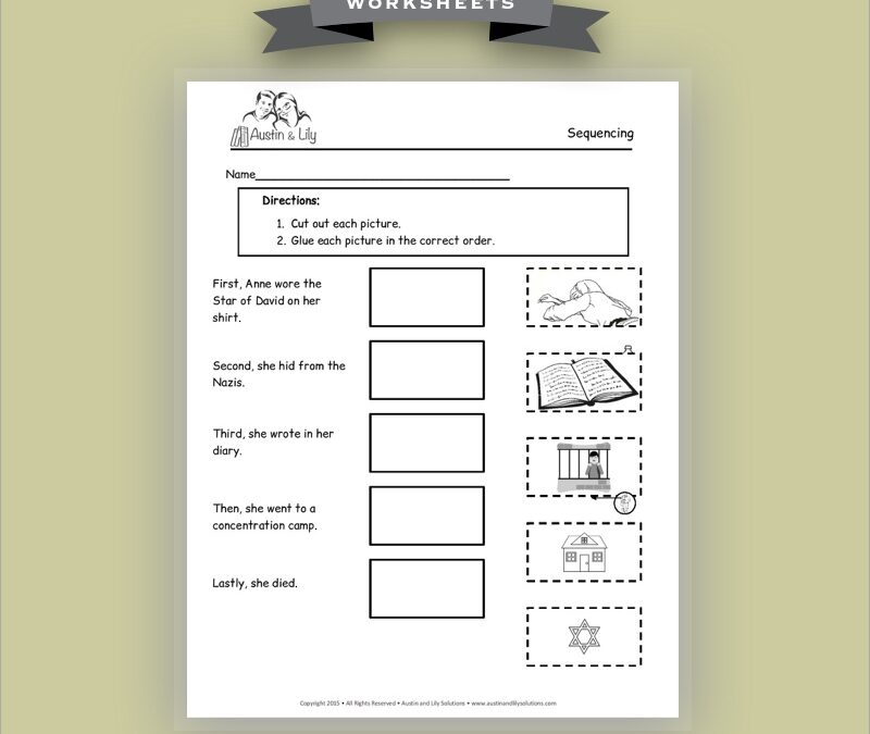 anne frank worksheet 3