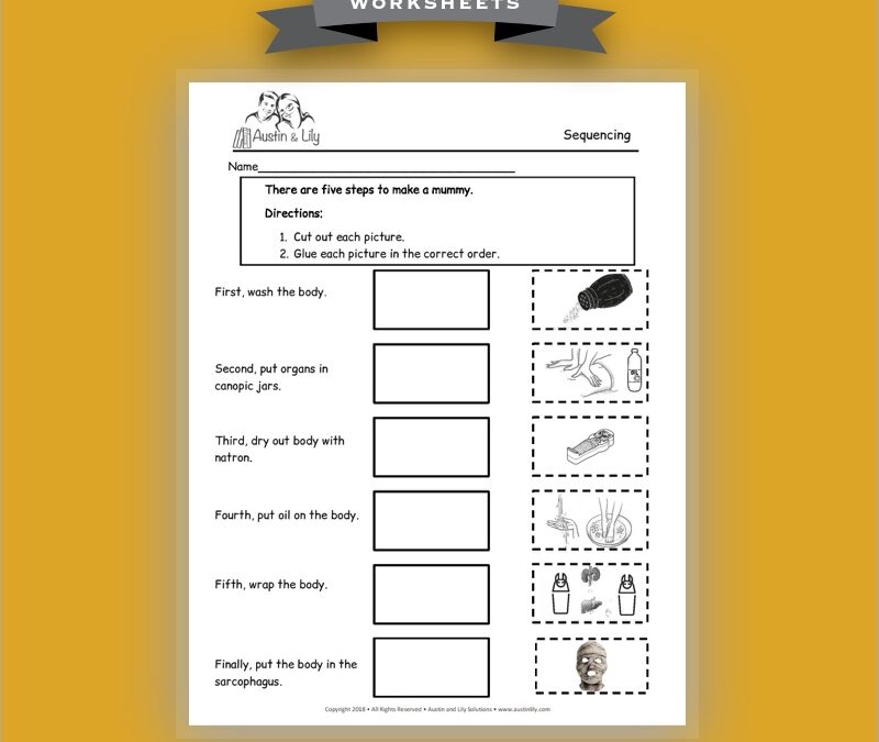 egyptian mummies worksheet 4