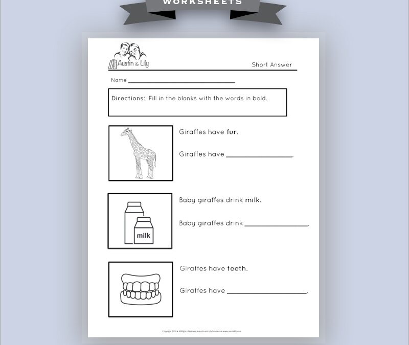 giraffe worksheet 2