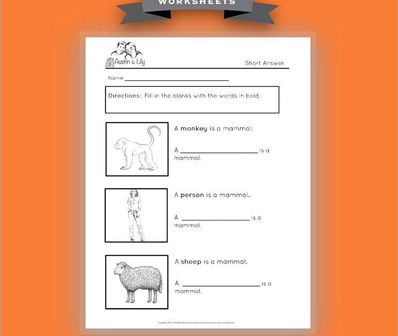 many mammals worksheet 4