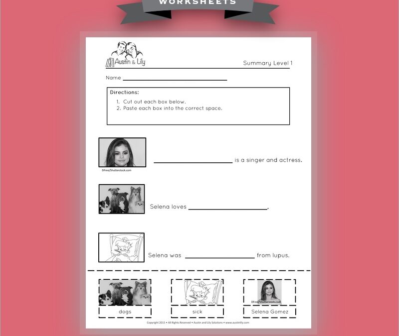 selena gomez worksheet 3
